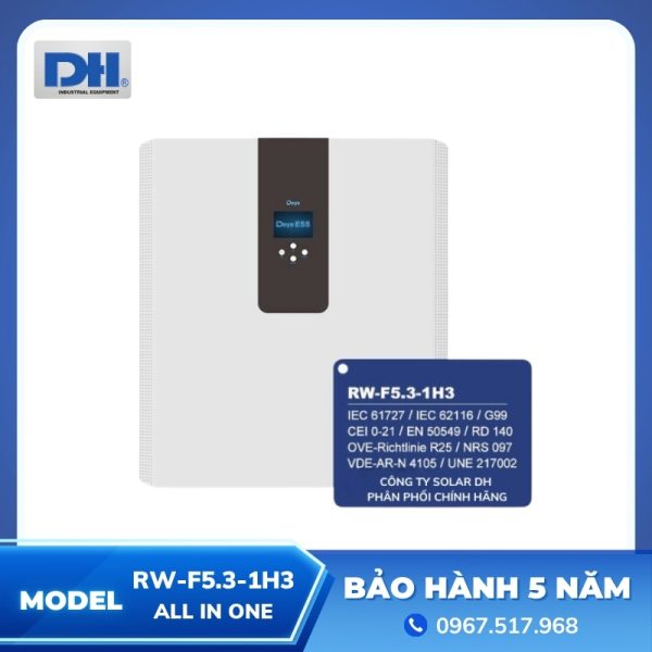 Hệ Thống Lưu Trữ Năng Lượng Deye All-In-One RW-F5.3-1H3