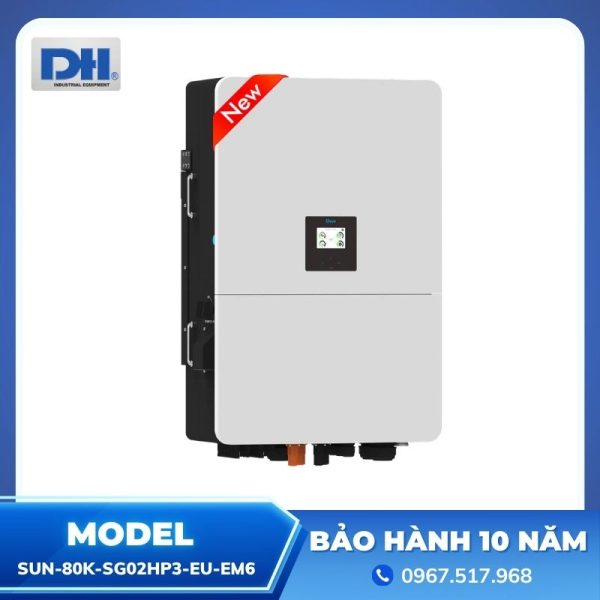 Inverter Hybrid Deye 80kW 3 Pha SUN-80K-SG02HP3-EU-EM6