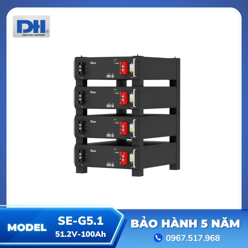 Pin lưu trữ điện mặt trời Deye SE-G5.1 100Ah Pin lưu trữ điện mặt trời Deye SE-G5.1 100Ah
