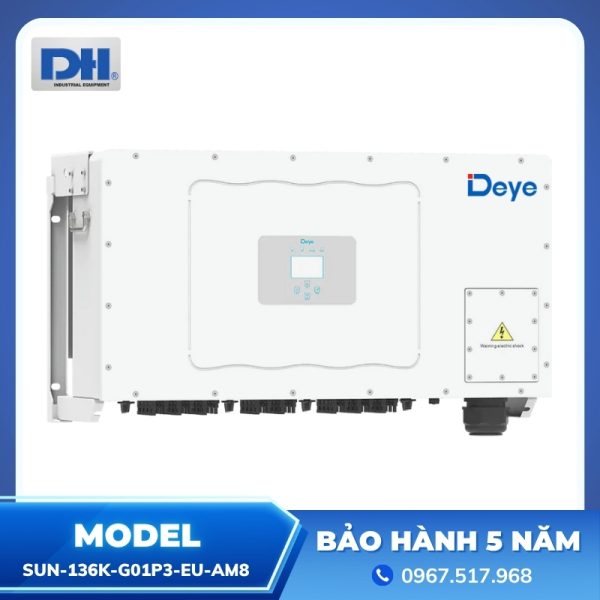 Inverter hòa lưới 136kW Deye SUN-136K-G01P3-EU-AM8