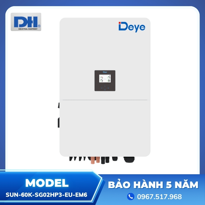 Biến tần Hybrid Deye 60kW SUN-60K-SG02HP3-EU-EM6 Biến tần Hybrid Deye 60kW SUN-60K-SG02HP3-EU-EM6