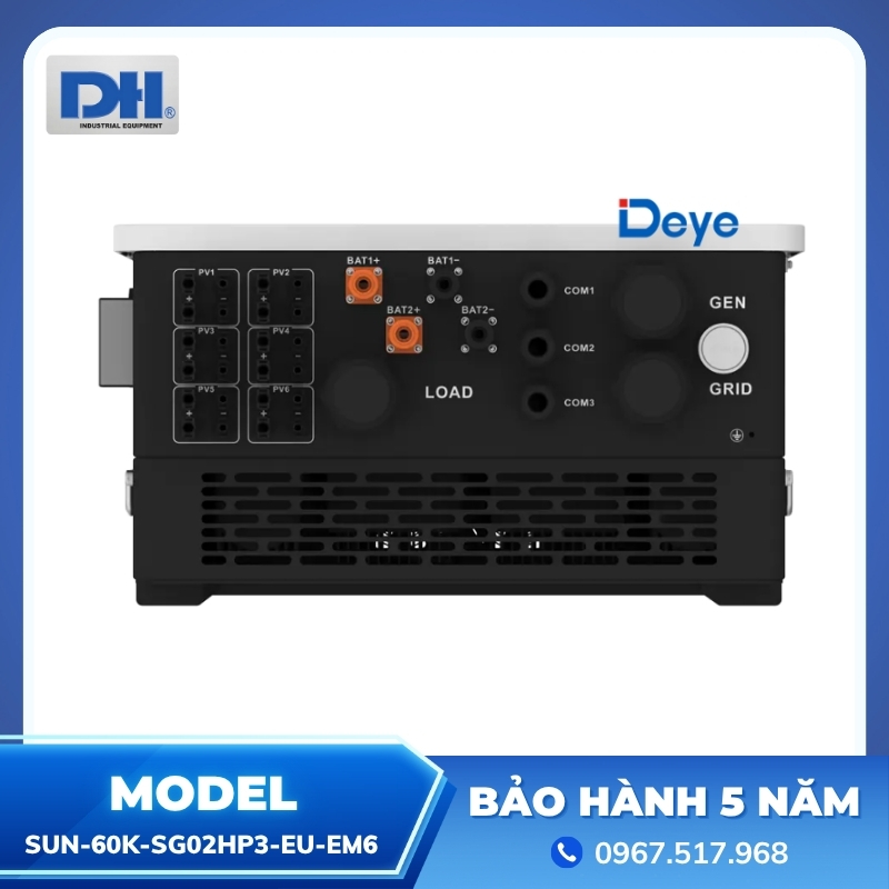 Biến tần Hybrid Deye 60kW SUN-60K-SG02HP3-EU-EM6 Biến tần Hybrid Deye 60kW SUN-60K-SG02HP3-EU-EM6