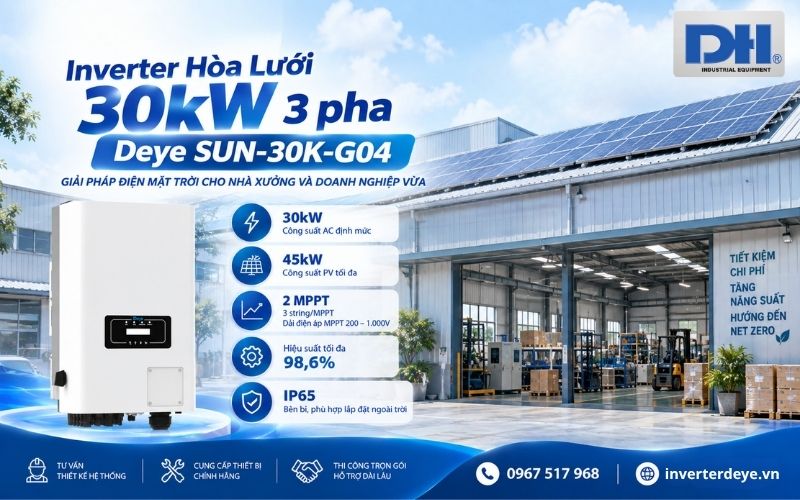 Inverter hòa lưới Deye SUN-30K-G04