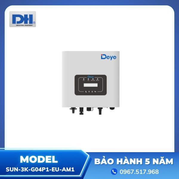Inverter Hòa Lưới 3kW 1 Pha Deye SUN-3K-G04P1-EU-AM1