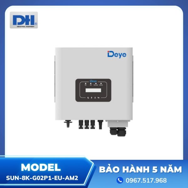 Inverter Hòa Lưới 8kW 1 Pha Deye SUN-8K-G02P1-EU-AM2