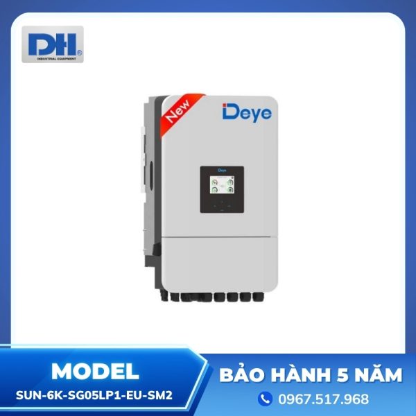 Inverter Hybrid 6KW 1 Pha Deye SUN-6K-SG05LP1-EU-SM2