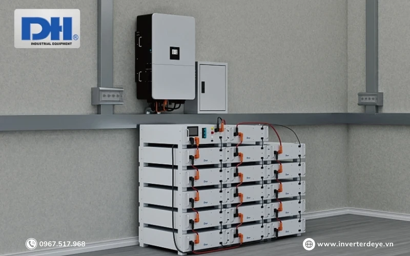 Ứng dụng Pin Lithium Deye BOS-W