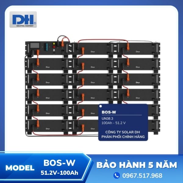 Pin Lưu Trữ BOS-W Deye Áp Cao | 51.2V-100Ah