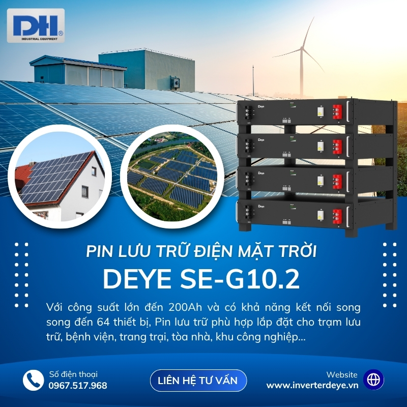 Ứng dụng pin SE-G10.2-200Ah Ứng dụng pin SE-G10.2-200Ah