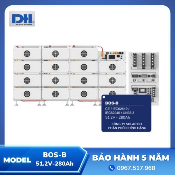Pin Lưu Trữ Lithium BOS-B Deye Áp Cao | 51.2V-280Ah