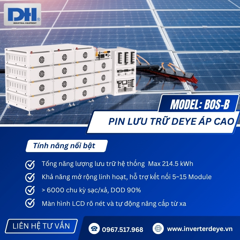 Tính năng nổi bật Pin lưu trữ BOS-B Tính năng nổi bật Pin lưu trữ BOS-B