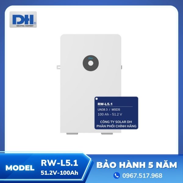 Pin Lưu Trữ Năng Lượng Mặt Trời RW-L5.1 | 51.2V-100Ah