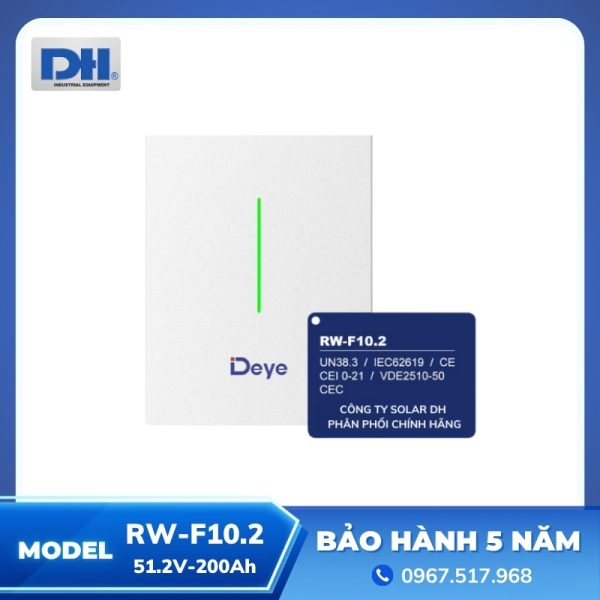 Pin Lưu Trữ RW-F10.2 Deye Áp Thấp | 51.2V-200Ah