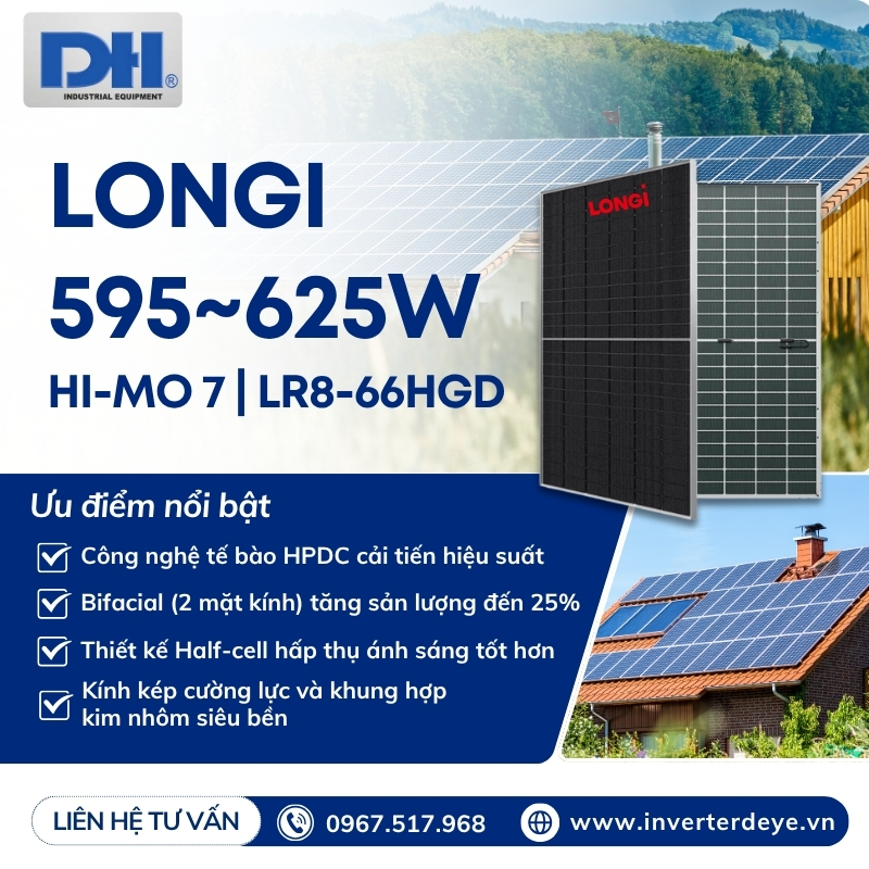 Ưu điểm nổi bật tấm Pin LONGi LR8-66HGD Ưu điểm nổi bật tấm Pin LONGi LR8-66HGD