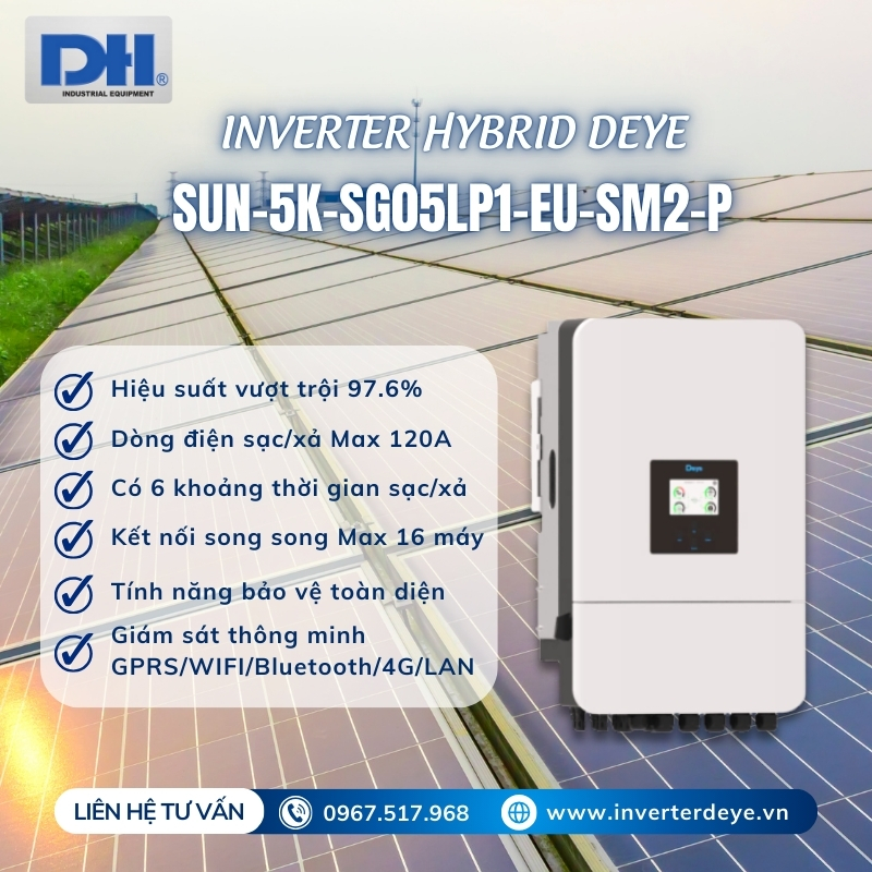 Ưu điểm nổi bật Deye Hybrid 5kW 1 pha Ưu điểm nổi bật Deye Hybrid 5kW 1 pha