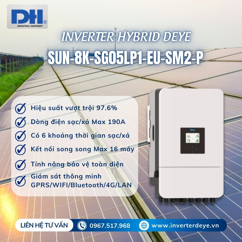 Ưu điểm nổi bật Deye Hybrid 8kW 1 pha Ưu điểm nổi bật Deye Hybrid 8kW 1 pha