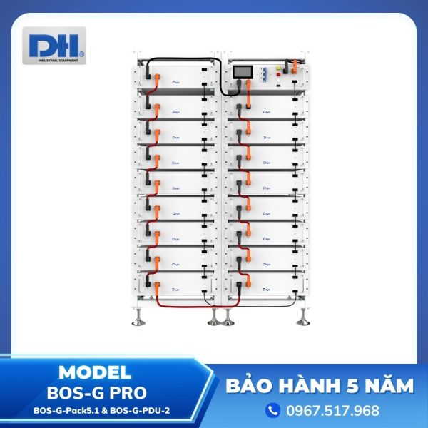 Pin Lưu Trữ BOS-G Pro Áp Cao Deye | BOS-G-Pack5.1 & BOS-G-PDU-2