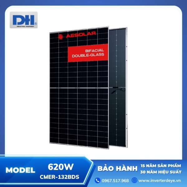 Tấm Pin Mặt Trời AE Solar 620W | CMER-132BDS