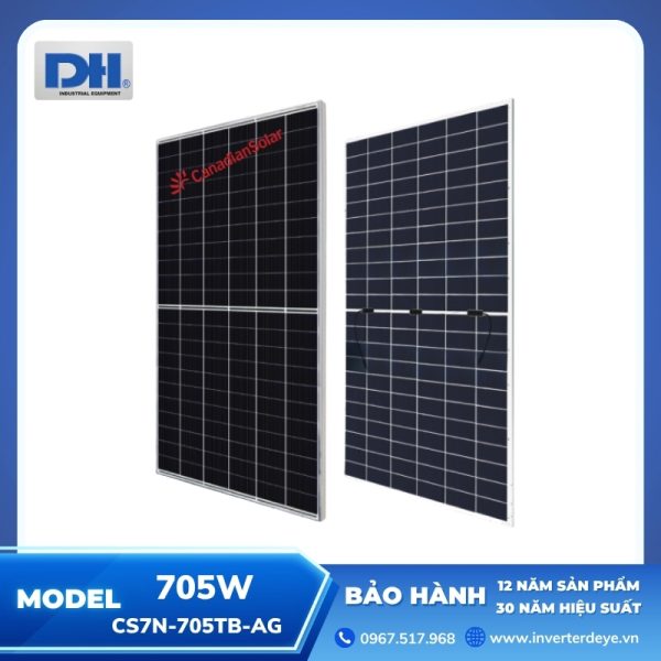 Tấm Pin mặt trời Canadian 705W TOPBiHiKu7 | CS7N-705TB-AG