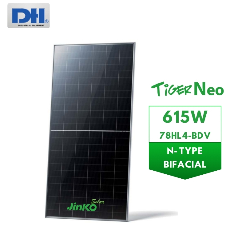 Tấm Pin mặt trời Jinko 615W 2 mặt kính