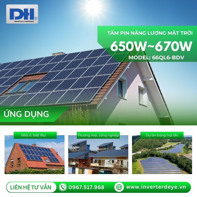 Ứng dụng tấm pin mặt trời Jinko Tiger Neo 3.0