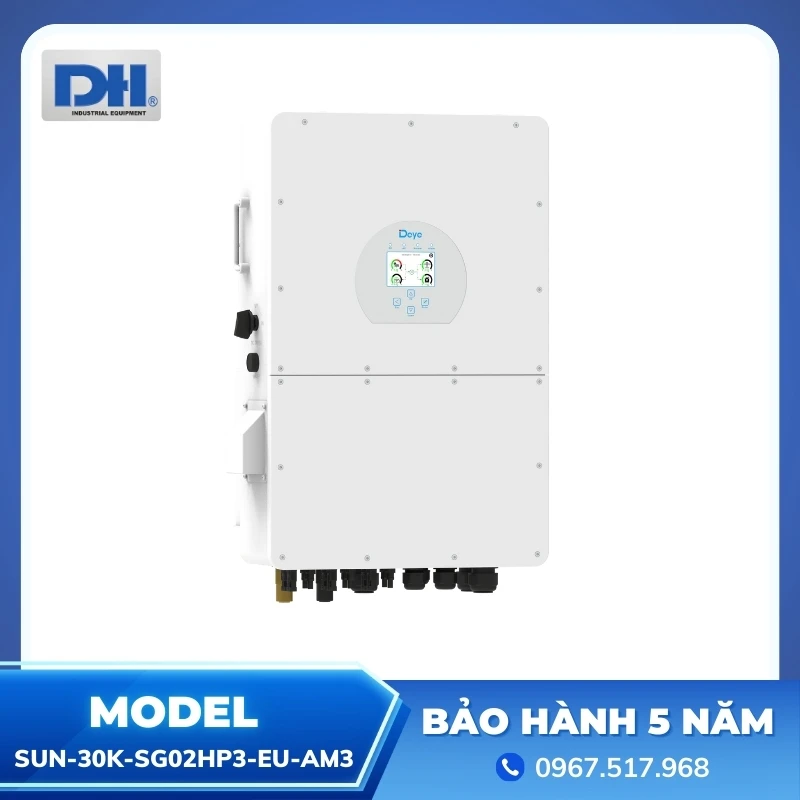Inverter Hybrid Deye 30kW áp cao 3 pha Inverter Hybrid Deye 30kW áp cao 3 pha
