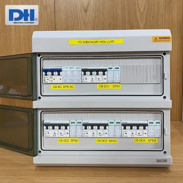 Tủ Điện Solar Hòa Lưới 20kW 3 Pha 4 Strings