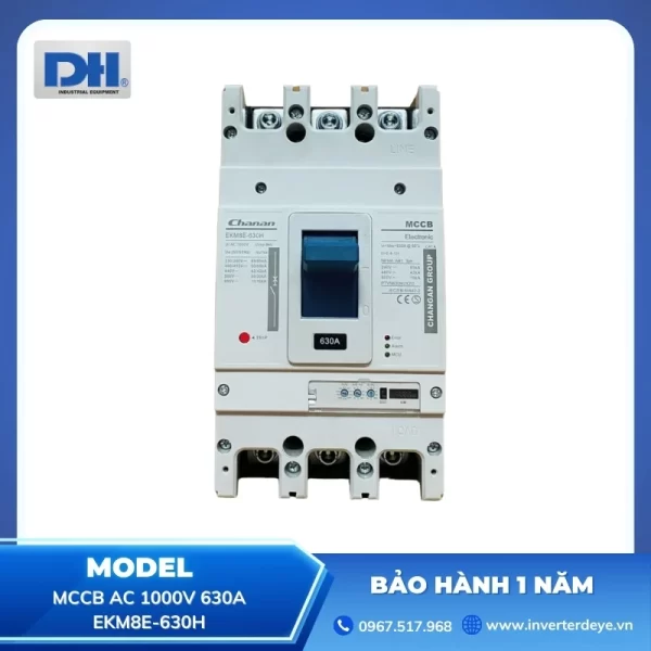 Aptomat Khối 630A 3P 42kA 3 Pha | MCCB Chanan EKM8E-630H