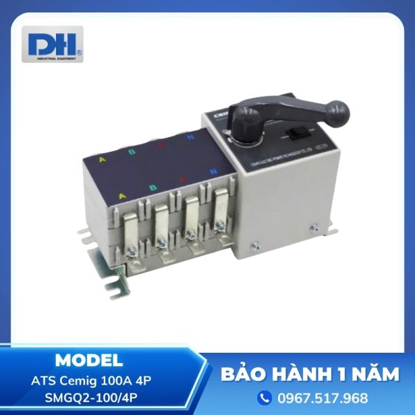 ATS Cemig 100A 4P Bộ Chuyển Nguồn Tự Động SMGQ2-100/4P