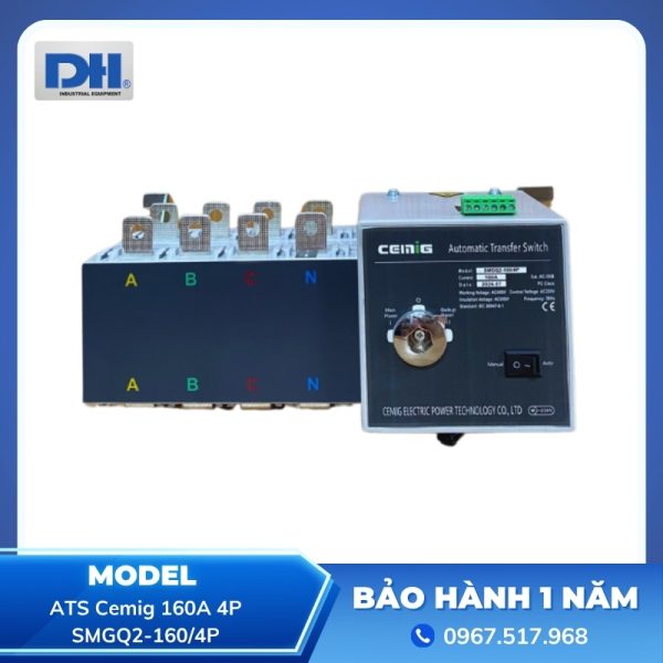 ATS Cemig 160A 4P | Bộ Chuyển Nguồn SMGQ2-160/4P