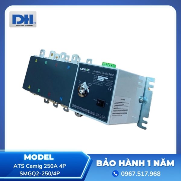 ATS Cemig 250A 4P | Bộ Chuyển Nguồn SMGQ2-250/4P