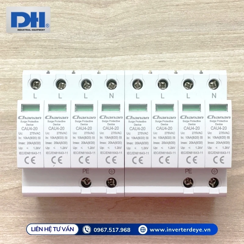 Chống sét AC 275V 4P CAU4-20-4-275