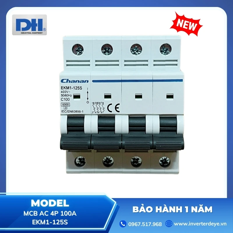 MCB AC 4P 100A 6kA Chanan MCB AC 4P 100A 6kA Chanan