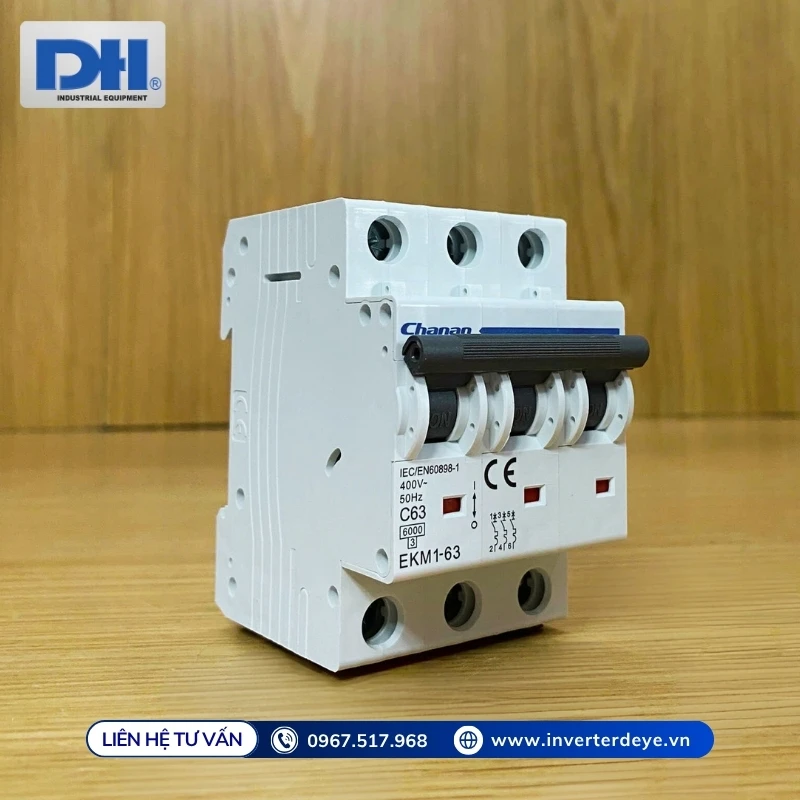 Dòng ngắn mạch lên đến 6000A (6kA) Dòng ngắn mạch lên đến 6000A (6kA)