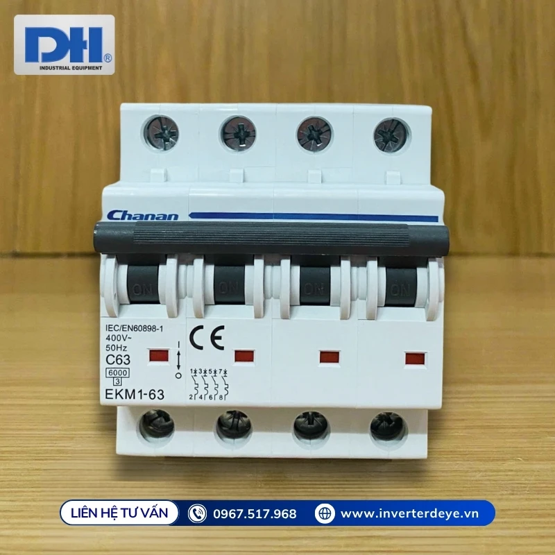 MCB AC 63A 4P Chanan EKM1-63 MCB AC 63A 4P Chanan EKM1-63