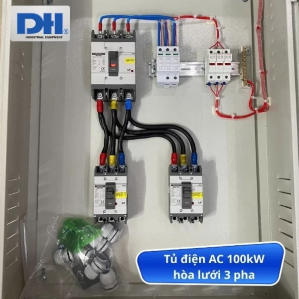Tủ Điện Hòa Lưới 100kW 3 Pha