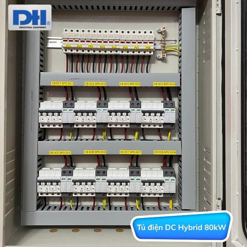 Tủ điện DC hệ thống điện mặt trời 80kW Hybrid