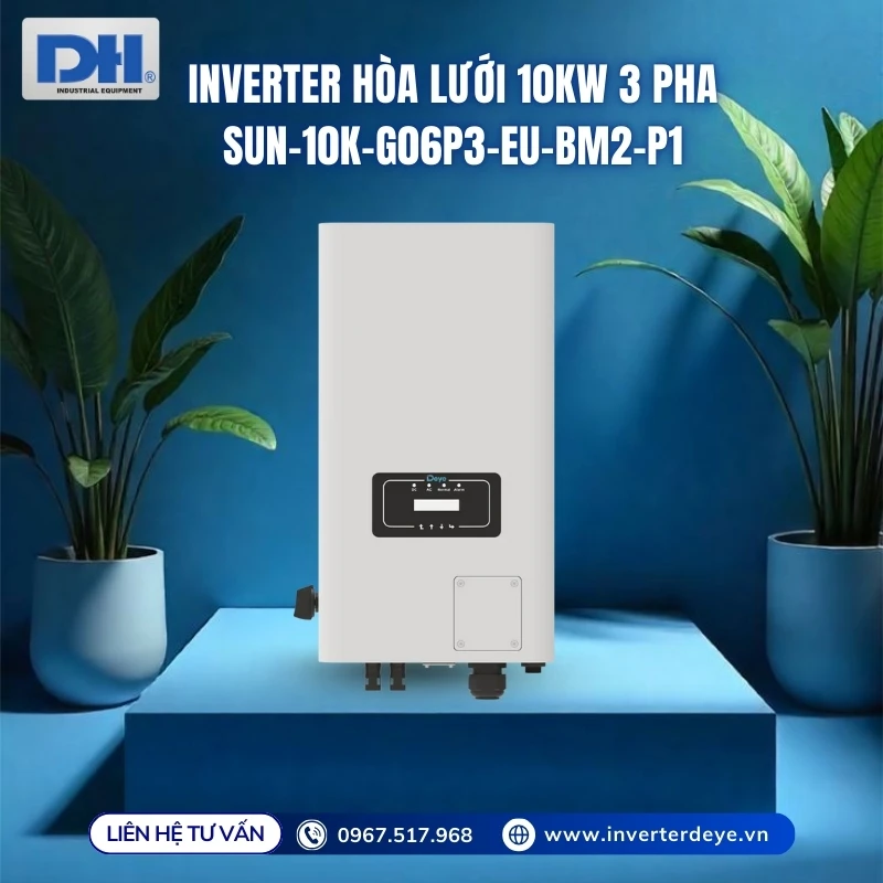 Inverter hòa lưới 10kW 3 pha SUN-10K-G06P3-EU-BM2-P1 Inverter hòa lưới 10kW 3 pha SUN-10K-G06P3-EU-BM2-P1