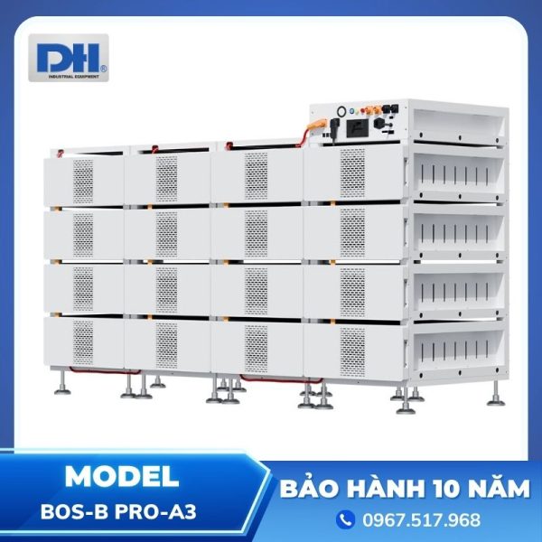 Pin Lưu Trữ Lithium 16.08kWh Deye Áp Cao BOS-B Pro-A3