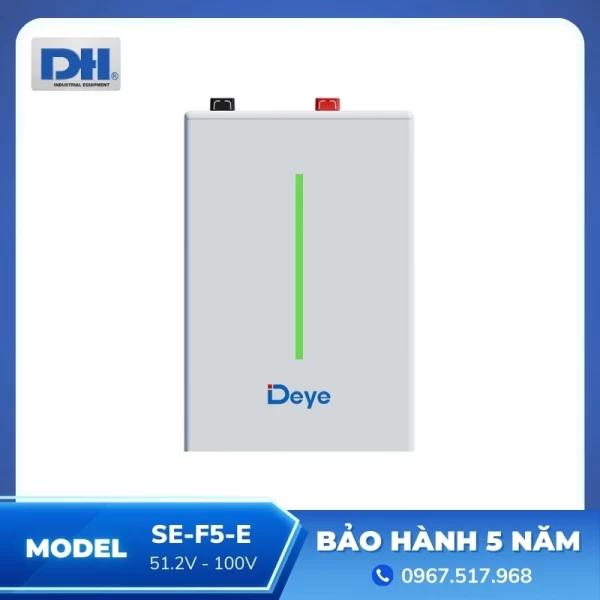 Pin Lưu Trữ Lithium Deye 5.12kWh SE-F5-E 51.2V-100Ah
