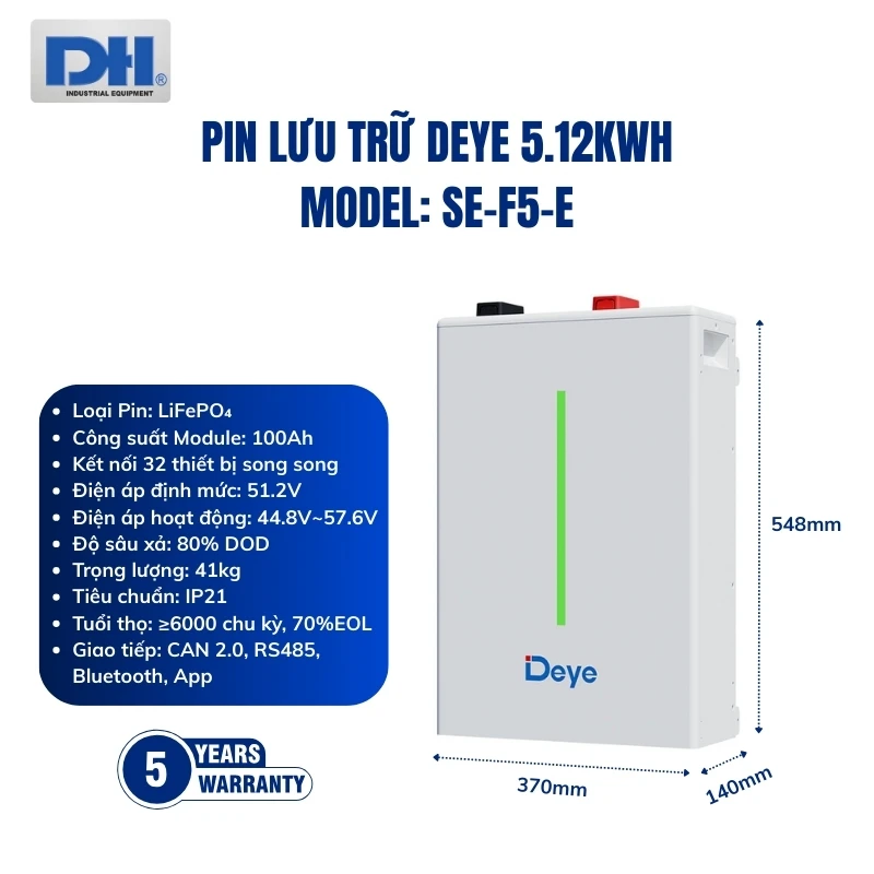 Thông số kỹ thuật SE-F5-E