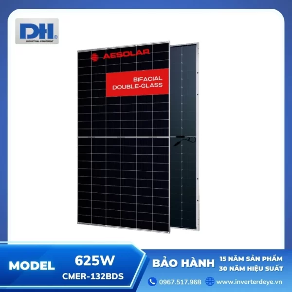 Tấm Pin Mặt Trời AE Solar 625W | CMER-132BDS