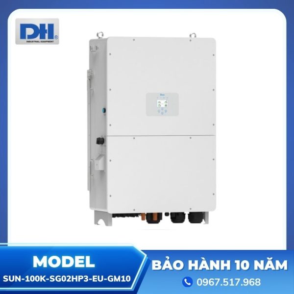 Inverter Deye Hybrid 100kW 3 Pha Áp Cao | SUN-100K-SG02HP3-EU-GM10