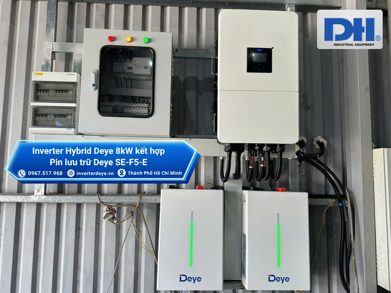 Inverter Hybrid Deye 8kW kết hợp SE-F5-E Inverter Hybrid Deye 8kW kết hợp SE-F5-E