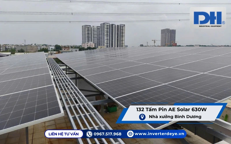 Tấm pin AE Solar 630W Tấm pin AE Solar 630W