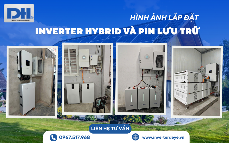 Hình ảnh lắp đặt Inverter Hybrid Deye