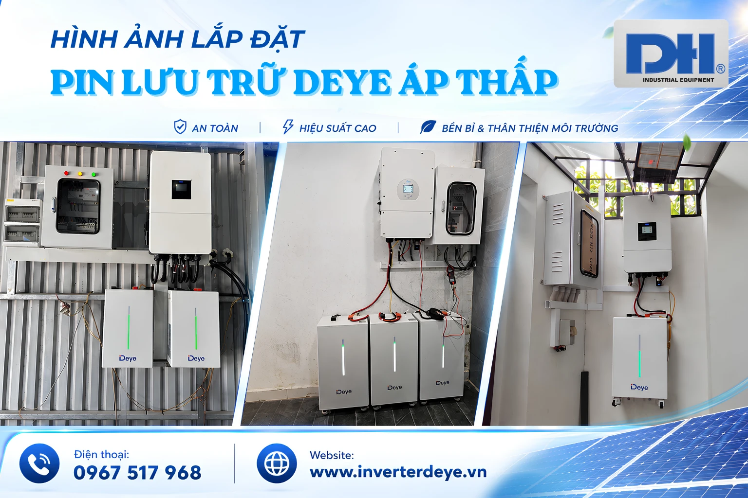 Pin Lithium Deye áp thấp SE-F Pin Lithium Deye áp thấp SE-F