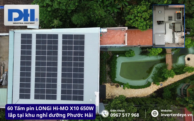 Lắp pin LONGi 650W Hi-MO X10