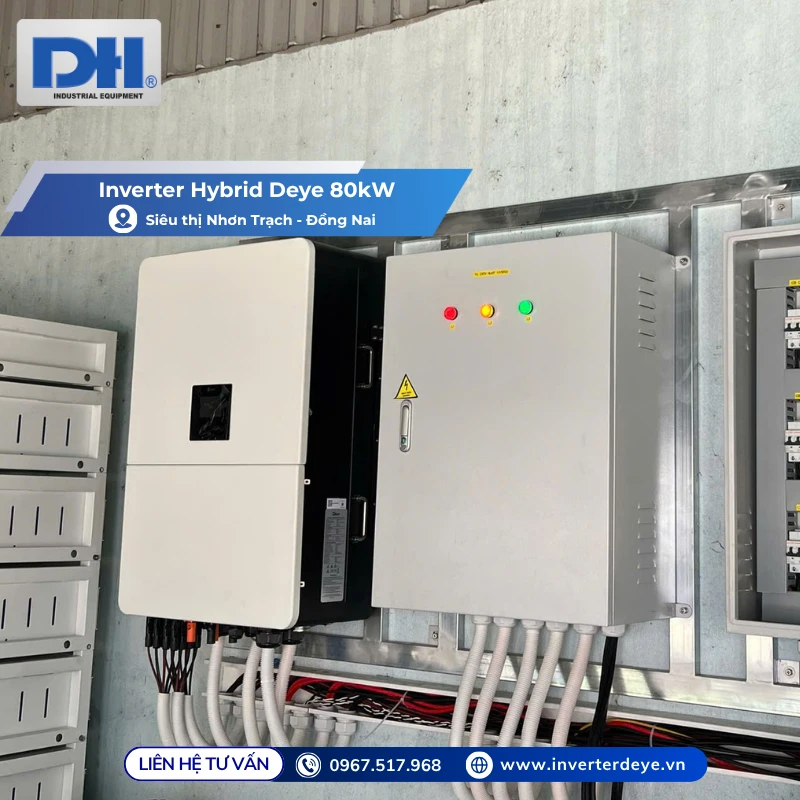 Inverter Deye Hybrid 80kW 3 Pha SUN-80K-SG02HP3-EU-EM6
