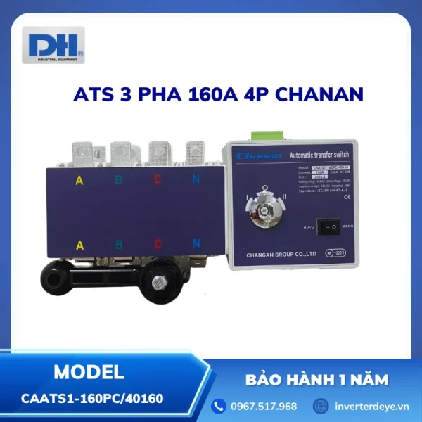 ATS 3 Pha 160A 4P Chanan CAATS1-160PC/40160